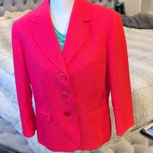 Le Suit Bold Pink Women's Blazer